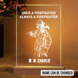 Personalized Once A Firefighter Always A Firefighter Italian Firefighter Led Lamp Printed 23JAN-HY11
