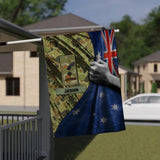 Personalized Australian Soldier/Veteran House Flag Printed 23JAN-DT18