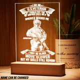 Personalized I Am An US Veteran I Would Put The Uniform Back On Led Lamp Printed 23JAN-DT30