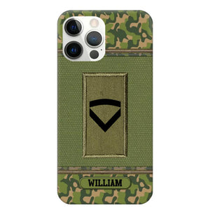 Personalized Norwegian Soldier/Veteran Phonecase Printed 23JAN-DT31