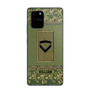 Personalized Norwegian Soldier/Veteran Phonecase Printed 23JAN-DT31