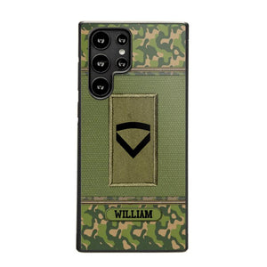 Personalized Norwegian Soldier/Veteran Phonecase Printed 23JAN-DT31