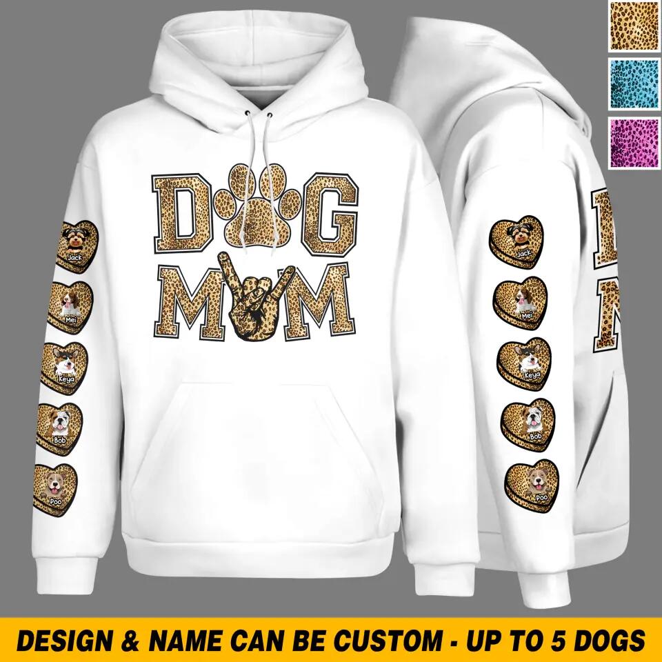 Personalized Dog Mom Hoodie  Printed QTVQ0602