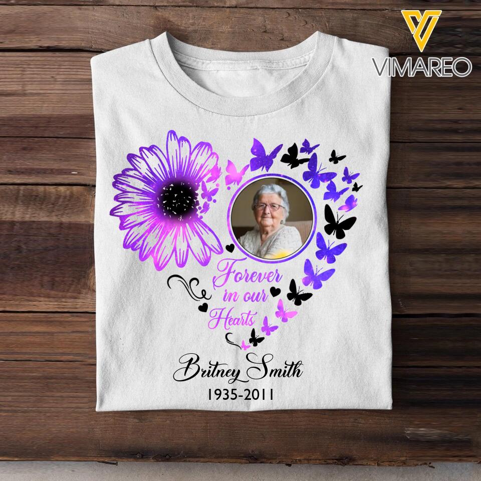 Personalized Your Memorial Grandma Image Forever In Our Hearts  Printed Tshirts PNDT1302