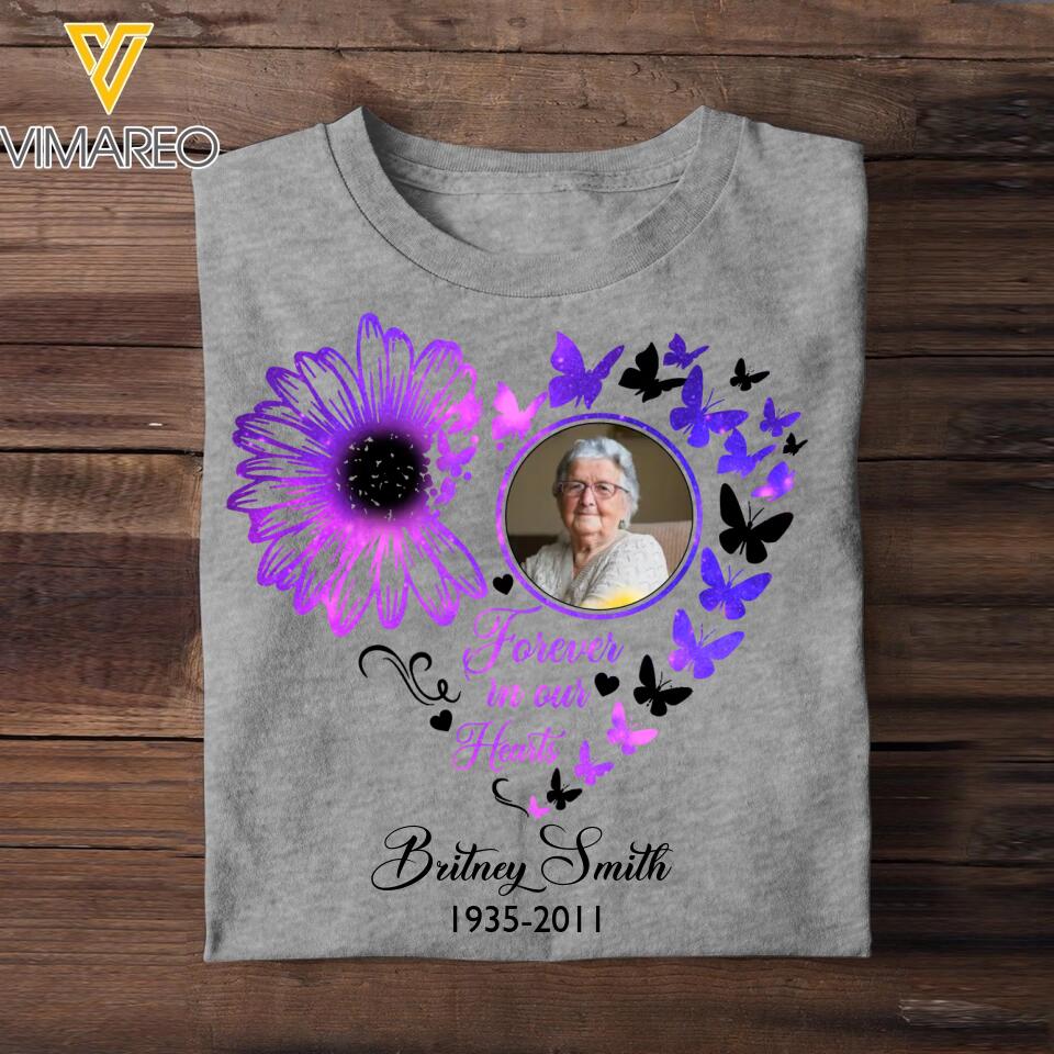 Personalized Your Memorial Grandma Image Forever In Our Hearts  Printed Tshirts PNDT1302