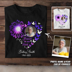 Personalized Your Memorial Grandma Image Forever In Our Hearts  Printed Tshirts PNDT1302