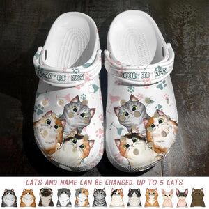 Personalized Cat & Wine Lovers Clog Slipper Shoes Printed QTDT2202