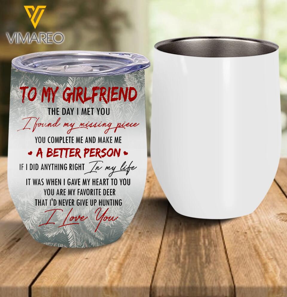 PERSONALIZED TO MY GIRL FRIEND WINE TUMBLER TNMD1008