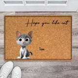 Personalized Hope You Like Cats Cat Lovers Gift Doormat