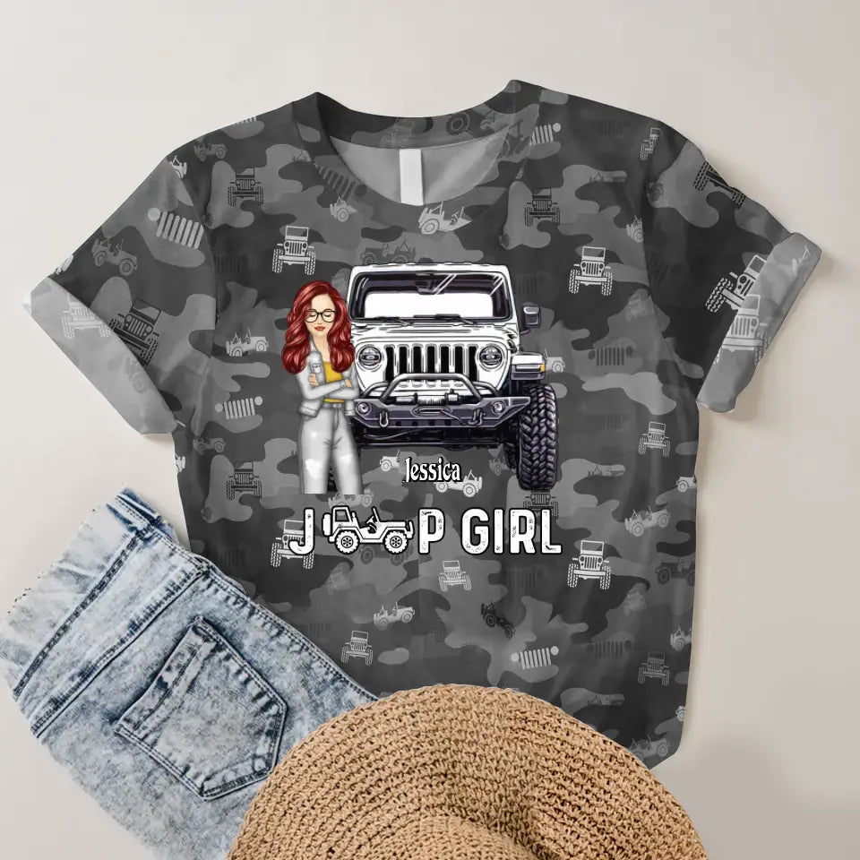 Personalized Jeep Girl Jeep Lovers 3D TShirt Printed MTDT1506