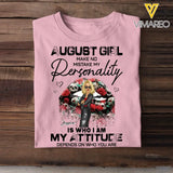 Personalized August Girl Make No Mistake Personality Glitter Sexy Lips Cool Girl Gift For August Girl