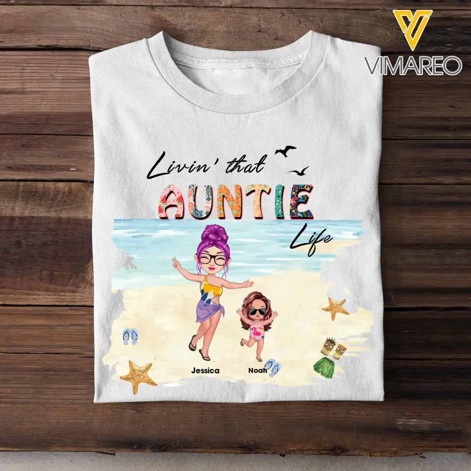Personalized Livin That Mom Aunt Grandma Life Tshirt Printed QTKH2806
