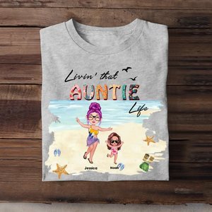 Personalized Livin That Mom Aunt Grandma Life Tshirt Printed QTKH2806