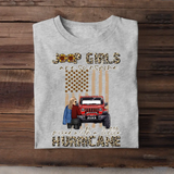 Personalized Jeep Girls Are Sunshine Mixed With A Little Hurricane T-shirt Printed MTHN2023111