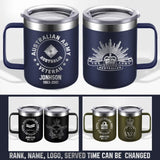 Personalized Australian Armed Forces With Name And Year Laser Handle Cup Printed 2023197KVH