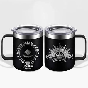 Personalized Australian Armed Forces With Name And Year Laser Handle Cup Printed 2023197KVH