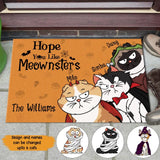 Personalized Hope You Like Meownsters Cat Doormat LDMKVH23451