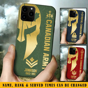 Personalized Canadian Armed Force Phone Case Printed QTKH458