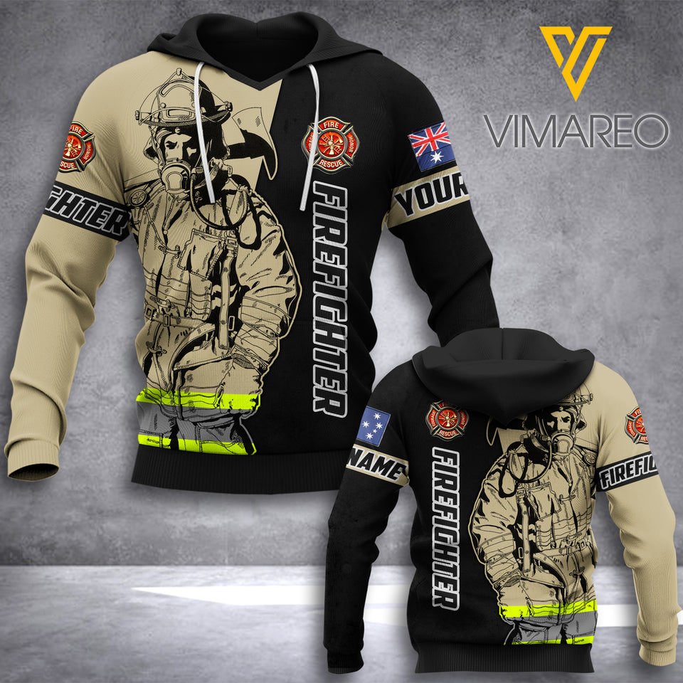 PHN PERSONALIZED AUSTRALIA FIREFIGHTER HOODIE 3D PRINTED APR-LN02
