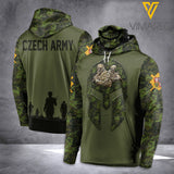 Czech Soldier camo Mask Hoodie 3d printed dh 1902