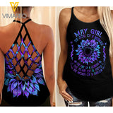 May Girl mermaid Criss-Cross Open Back Camisole Tank Top 3 style ZQ1403