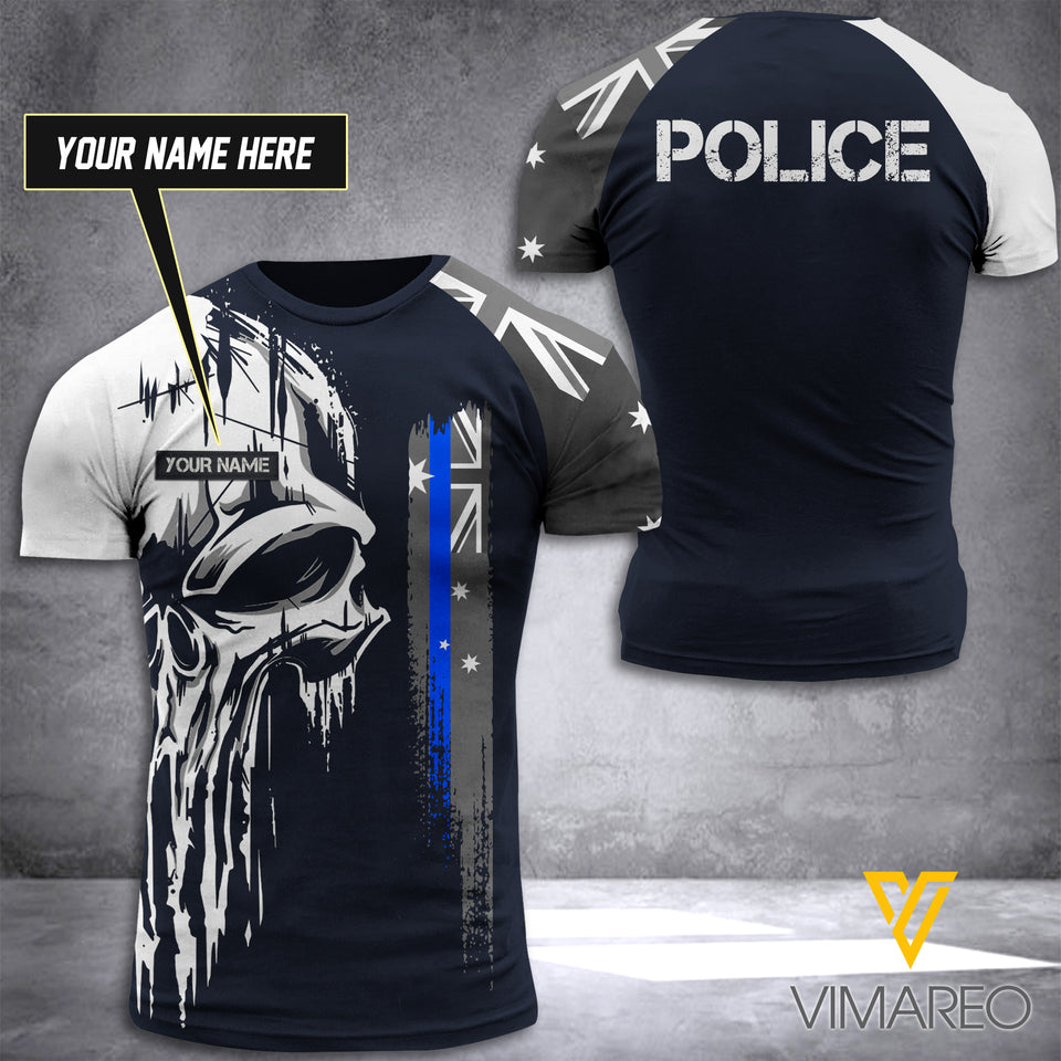 Customized Australian Police 3D Printed Combat Shirt EZT040521