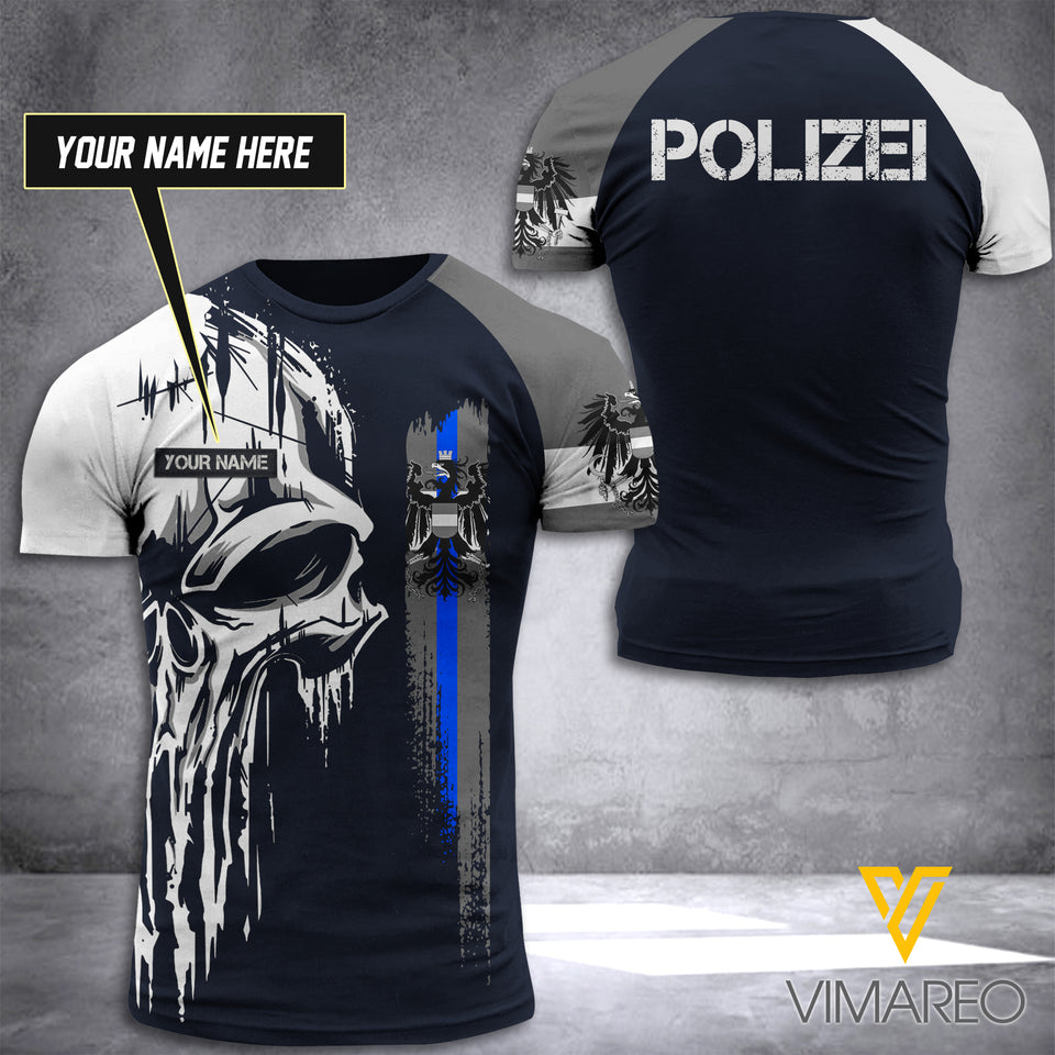 Customized Austrian Polizei 3D Printed Combat Shirt EZT040521