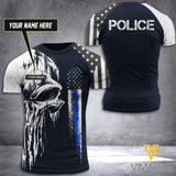 Customized US Police 3D Printed Shirt EZT040521