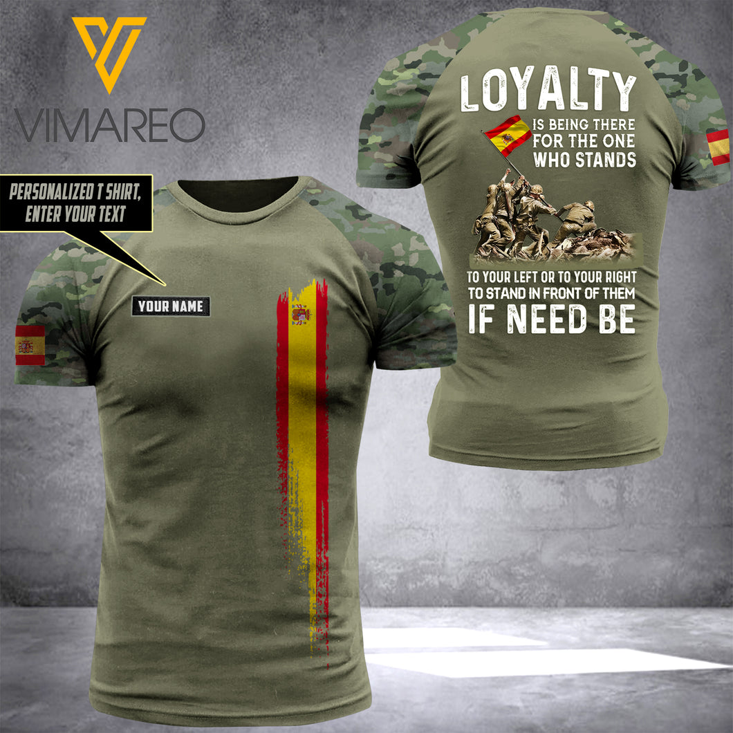 Customized Spanish Soldier 3D Printed Combat Shirt EZHQ280421