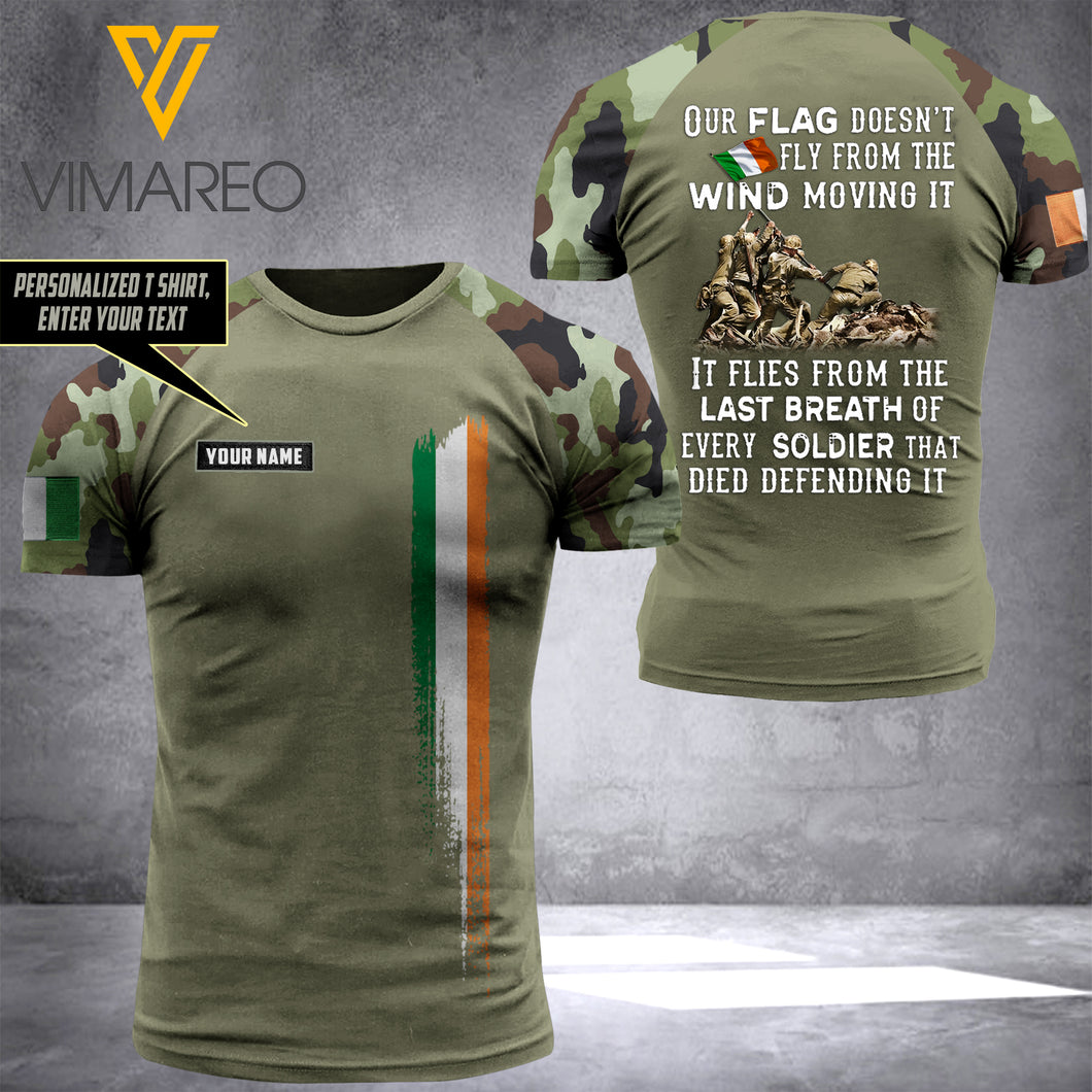 Customized Ireland Soldier 3D Printed Shirt EZHQ2304