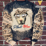 Pitbull Dog Mom Sweatshirt Printed NOV-HQ08