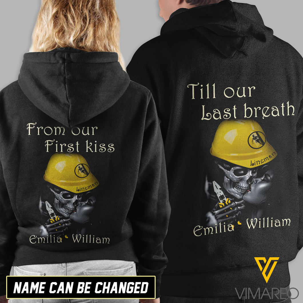 VMMH Personalized Love hoodie LINEMAN first to last breath MAR-DT05