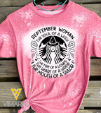 September Woman Bleached Tshirt Printed SEP-MQ17