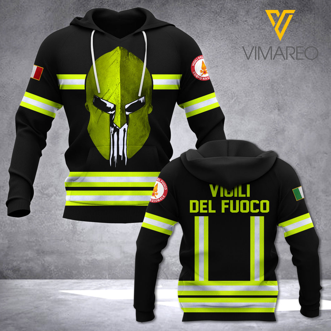 ITALIAN FIREFIGHTER HOODIE 3D PRINTED APR-HQ29