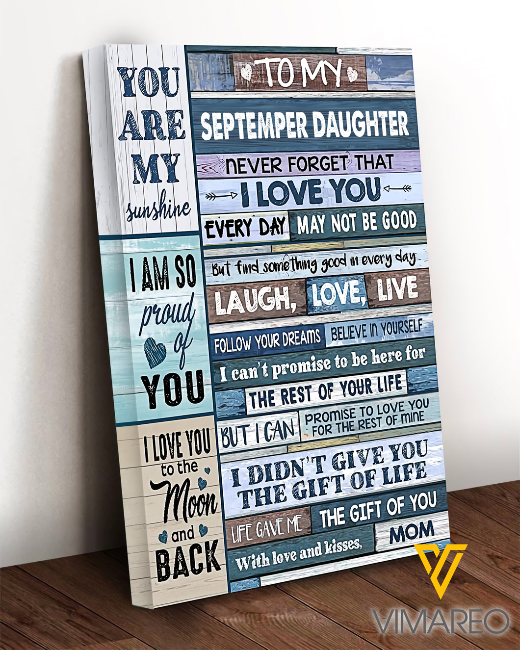 TO MY SEPTEMBER DAUGHTER CANVAS AUG-NL19