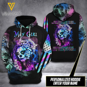 MAY GIRL CUSTOMIZE HOODIE 3D PRINTED