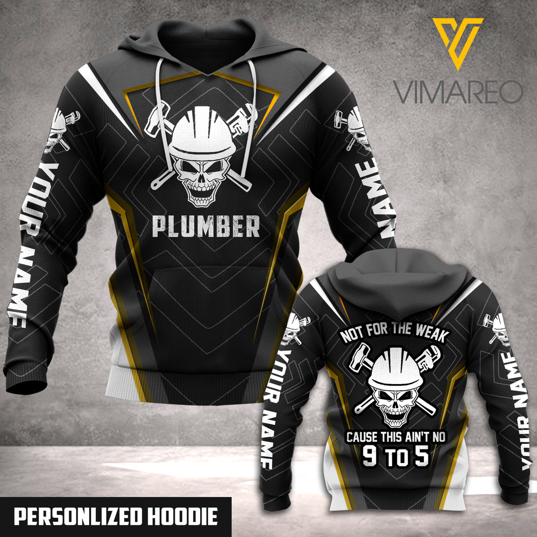 PERSONALIZED PLUMBER CUSTOMIZE HOODIE 3D PRINTED LC
