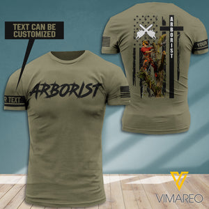 PERSONALIZED ARBORIST T-SHIRT 3D PRINTED NEY218T