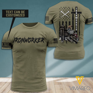 PERSONALIZED IRONWORKER T-SHIRT 3D PRINTED NEY218T