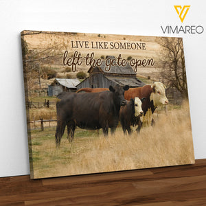 Hereford CATTLE CANVAS 1506TH