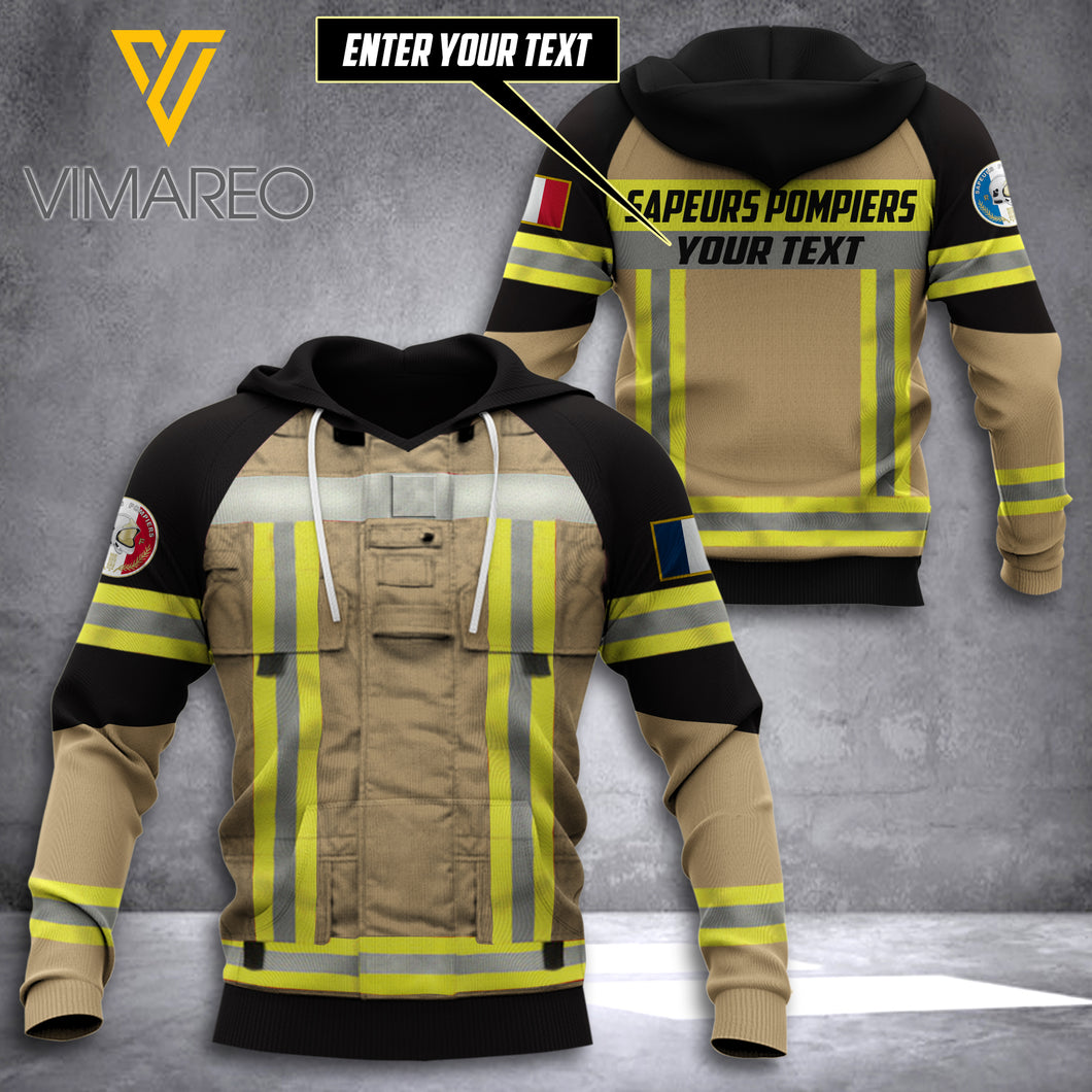 CUSTOMIZE Firefighter France HOODIE 3D ALL PRINT 2204NGBTH