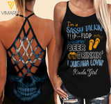 Louisiana lovein' Kinda girl-Criss-Cross Open Back Camisole Tank Top