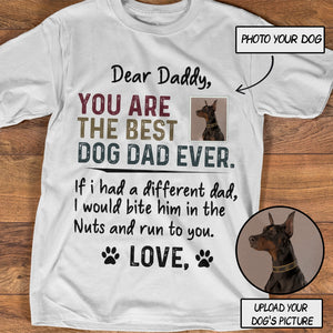 Best Dog dad ever personalized TSHIRT 3D PRINTED