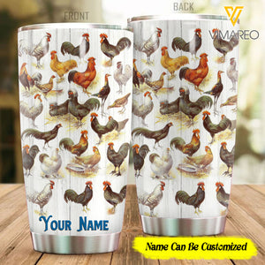 CUSTOMIZED ROOSTER TUMBLER