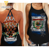 VIRGINIA-WE THE PEOPLE CRISS-CROSS OPEN BACK CAMISOLE TANK TOP