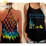 WINOS Criss-Cross Open Back Camisole Tank Top TMTL