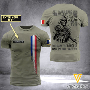 Customized French Soldier 3D Printed Shirt ZD020421
