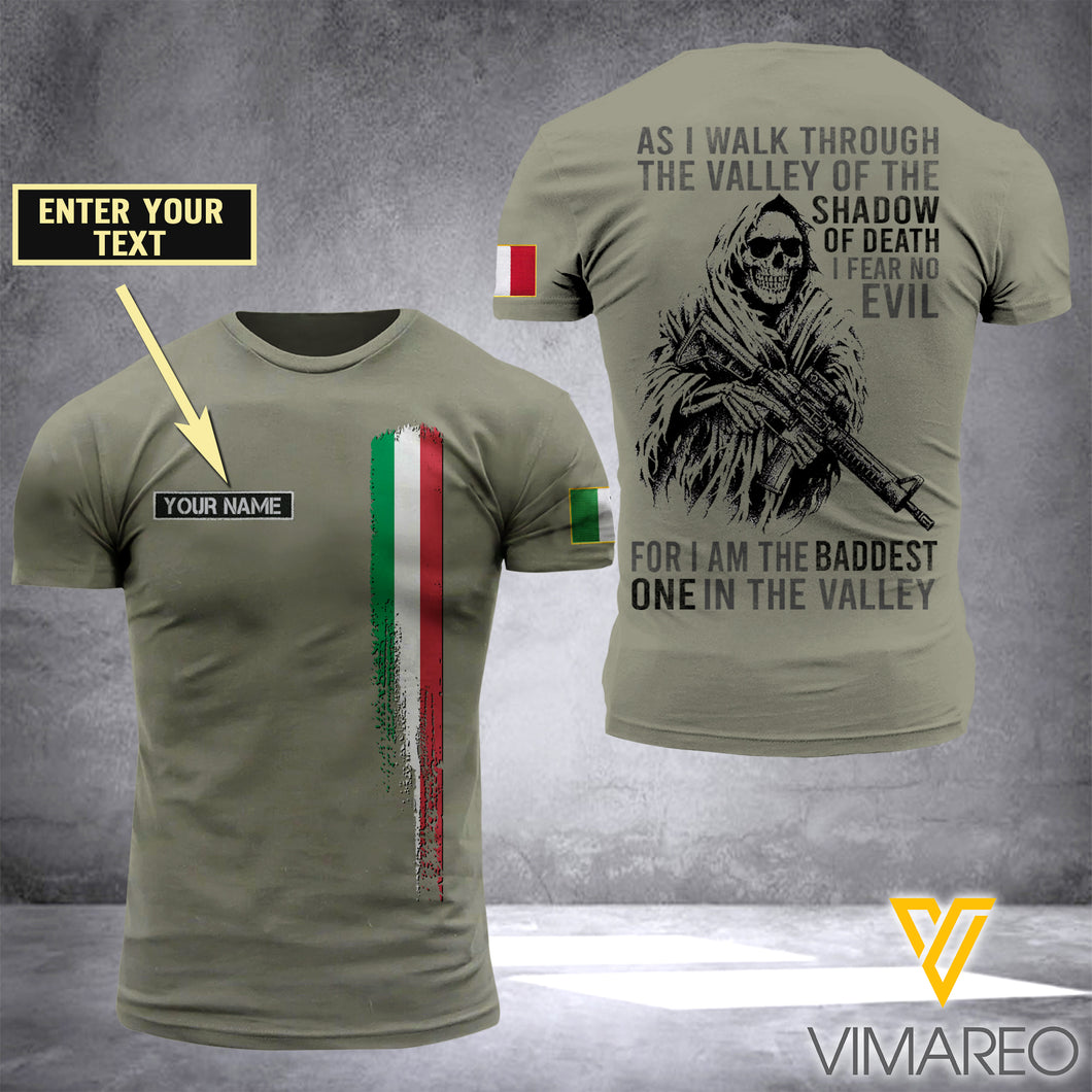 Customized Italia Soldier 3D Printed Shirt ZD050421
