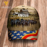 Angus cattle 3D printed Peaked cap MTX