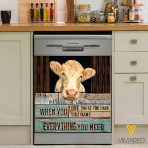Cattle Kitchen Dishwasher Cover vm8